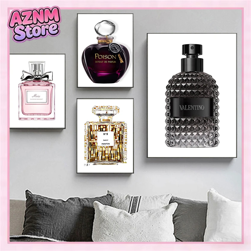 Home Fragrance Bottle - 1 stuk frameloze minimalistische wanddecoratie vrouw