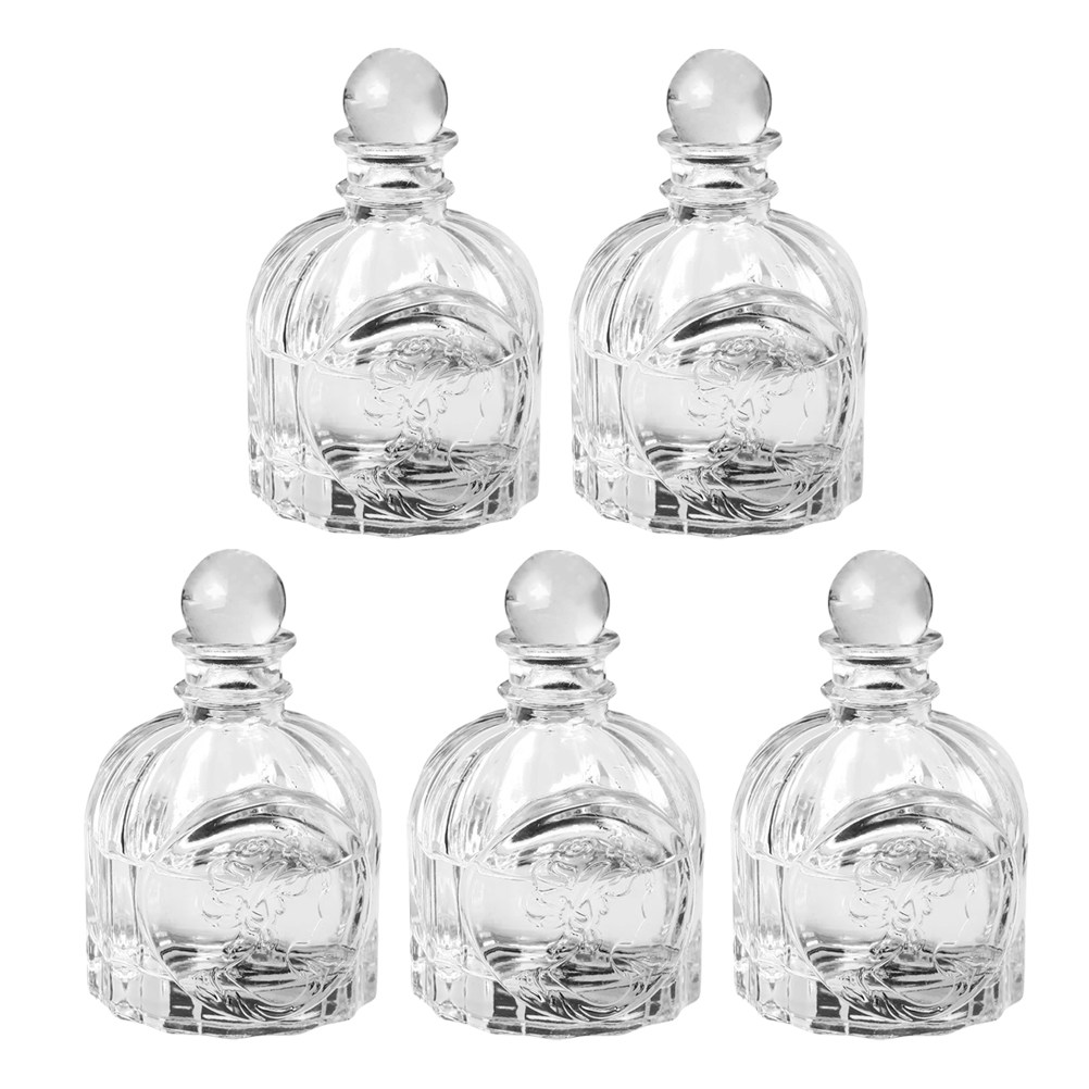 Home Fragrance Bottle - 5Sets Geurflessen Transparante Franse Stijl Parfum