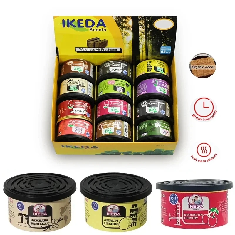 Home Fragrance No 4 - Auto Luchtverfrisser Kauwgom Geur Organische Blikjes