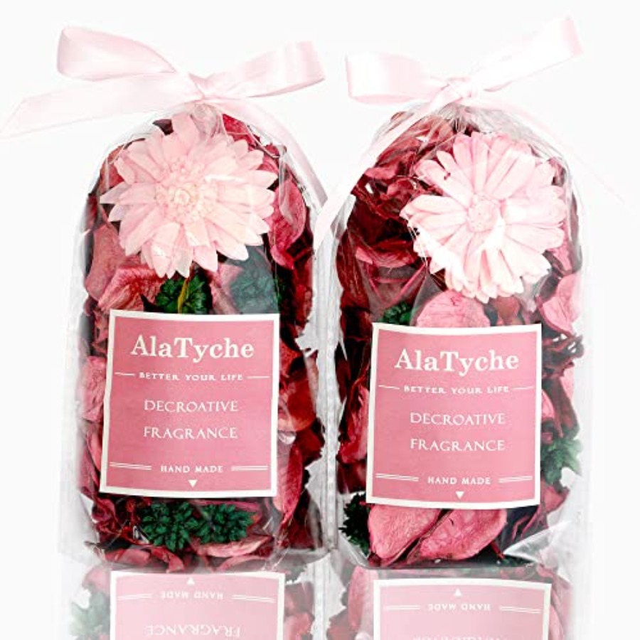 Potpourri Dried Flower - Roze potpourrizakjes, decoratieve komvulling met rozengeur,