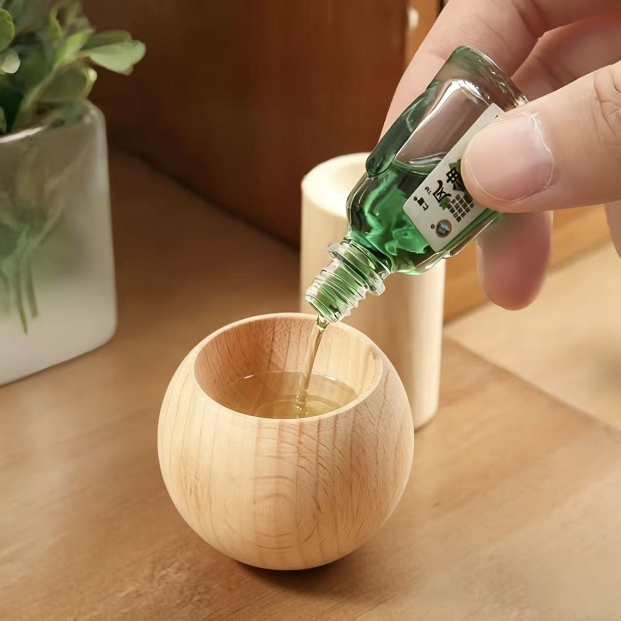 Draagbare houten etherische ol - Home Fragrance Natural recensie en prijs