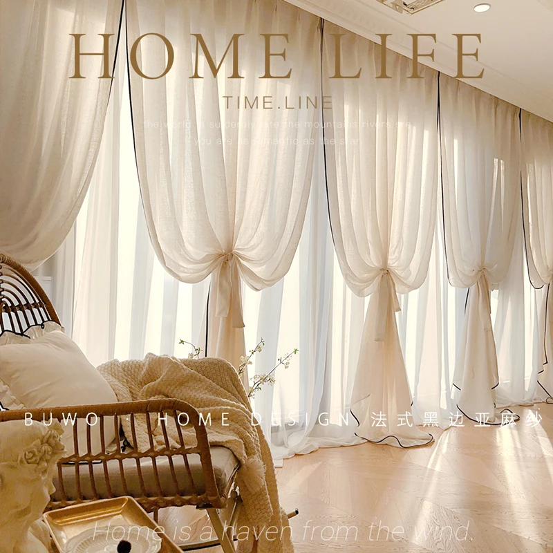 Zwarte rand linnen gaas kleine - Home Fragrance In French recensie en prijs