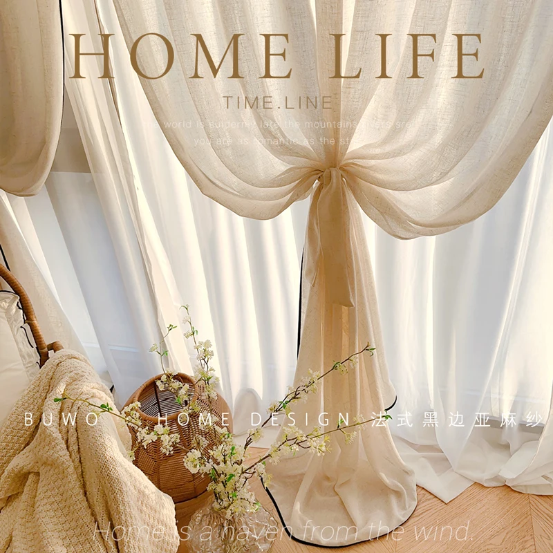 Zwarte rand linnen gaas kleine - Home Fragrance In French recensie en prijs